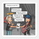 Search for band humour stickers Rock and roll