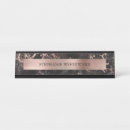Search for marble and rose gold name plates Foil