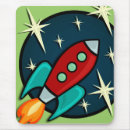 Search for retro rocket mousepads Space
