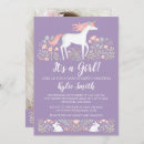 Search for beautiful baby shower invitations Purple