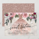 Search for rose gold sweet 16 invitations Glam