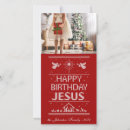 Search for happy birthday jesus christmas cards Red