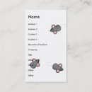 Search for mice business cards Cute