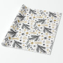 Search for black white christmas snowflakes wrapping paper Scandinavian
