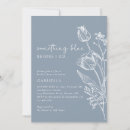 Search for blue and white bridal shower invitations Typography