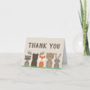 Recherche de animal thank you cards Boisé