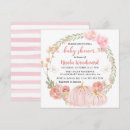 Search for feminine baby shower invitations Wreath