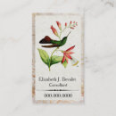 Recherche de ornithologie cartes visite Colibri