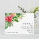 Search for tropical floral bridal shower invitations Modern