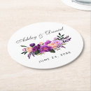 Search for floral wedding coasters Purple