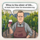 Recherche de vin rouge dessous de verres Amusant
