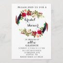 Search for watercolor floral bridal shower invitations Burgundy