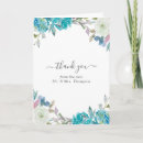 Search for turquoise blue thank you cards Watercolor