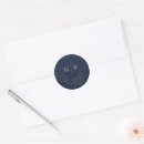 Search for navy and gold wedding stickers Botanical
