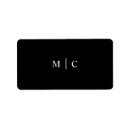 Search for business labels Initials