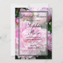 Search for white floral bridal shower invitations Peony