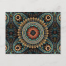 Recherche de mandala floral cartes postales Motif