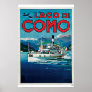Recherche de lago di como posters De voyage vintage