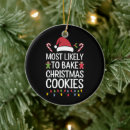 Search for baker ornaments Santa