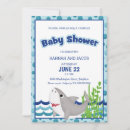 Search for shark baby shower invitations Ocean