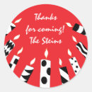 Search for red candle stickers Celebrate