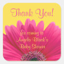 Search for yellow daisy stickers Baby shower
