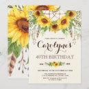 Search for rustic 40th birthday invitations Boho