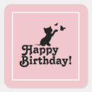 Search for pink kitten stickers Birthday