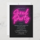 Search for neon graduation invitations Senior