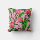 Recherche de feuille exotique coussins Rouge