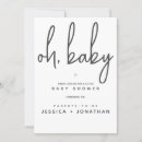 Recherche de minimal baby shower invitations Neutre genre