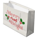 Search for elegant christmas gift bags Merry and bright