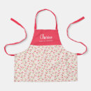 Search for cherry pattern aprons Pretty