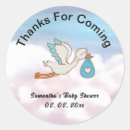 Search for stork bird stickers Baby shower