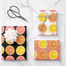 Recherche de motif de citron papier cadeau Brillant