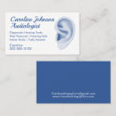 Recherche de audiologist business cards Moderne