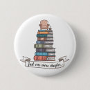 Search for book lover buttons Fun
