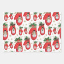 Search for mittens wrapping paper Vintage