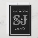 Search for monogram save date invitations Minimalist