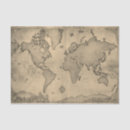 Search for old world map tissue paper Antique