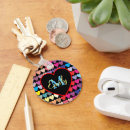 Search for colourful hearts keychains Rainbow