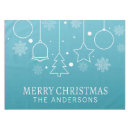 Search for teal christmas tablecloths Snowflake