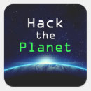 Recherche de hackers autocollants Nerd