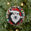 Search for alaskan malamute ornaments Siberian husky