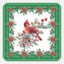 Search for red poinsettia stickers Winter