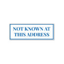 Search for return to sender rubber stamps Not at this address
