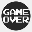 Search for game over stickers Gaming