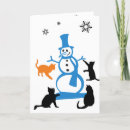 Search for cat snowman cards Funny