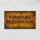 Search for furniture business cards Old