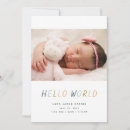 Search for hello world birth announcement cards Simple